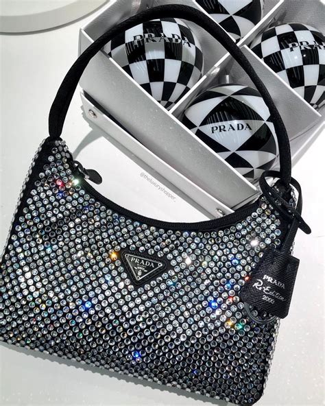 bolsa prada brilhante strass|Bolsas Hobo E De Ombro Femininas .